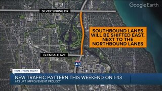 New traffic pattern on part of I-43 starting this Saturday