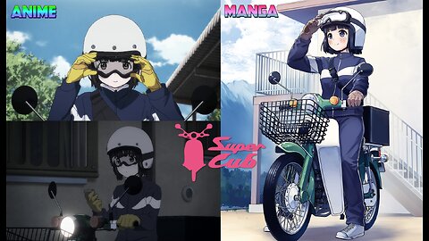 Super Cub - Koguma suits up for the Stormy Rainy Weather (Anime VS Manga Comparisions)