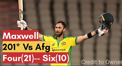 Glenn Maxwell 201* Highlights | Aus Vs Afg World Cup 2023 | Aus Wins the Match