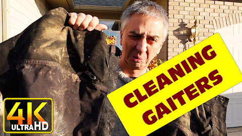 How to Clean Your Gaiters for Backpacking Climbing (4k UHD)