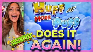 I'm Back Playing Huff N More Puff Slot! Which Feature Will Land Me A Jackpot?
