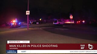 Man killed in Escondido Police shooting