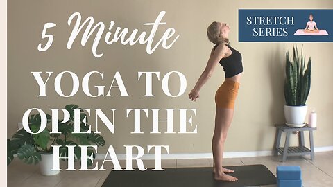 5 MIN STRETCH: HEART OPENER | Nina Elise Yoga & Fitness