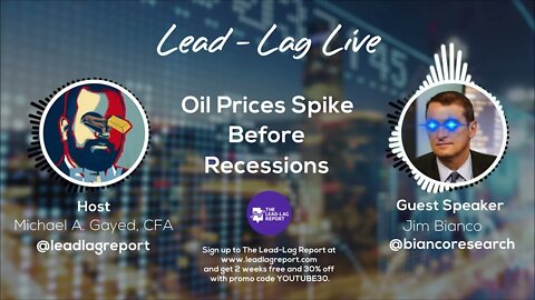 Lead Lag Live Oil Prices Spike Before Recessions With Jim Bianco