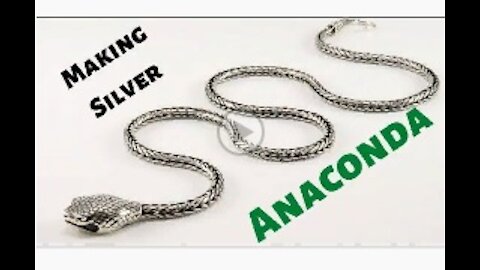 Making silver necklace Anaconda | Classic Foxtail | Loop in Loop Chain | Chain making Tutorial