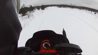 Snowmobile Trail Riding (Gaylord Michigan) Part 8