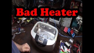 Harbor Freight Ultrasonic Cleaner Heating element troubleshooting heater repair Replacement Part 1