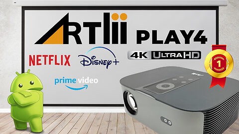 Artlii Play 4 Android 10 High Tech Projector - 🥇Best for 2023