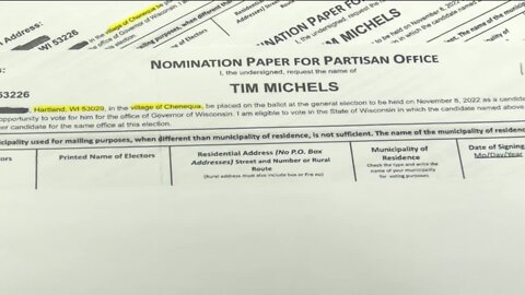 Democrats challenge Tim Michels' paperwork