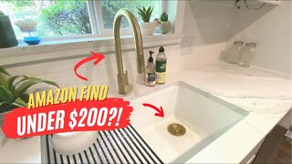 How To Upgrade Your Kitchen Faucet Under $200 | Amazon Find