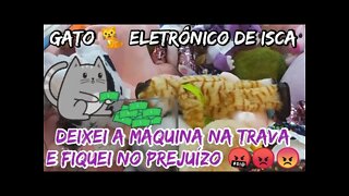 GATO 🐈 ELETRÔNICO DE ISCA, DEIXEI A MÁQUINA NA TRAVA E FIQUEI NO PREJUÍZO 😠😡🤬