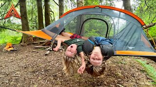 Camping in a Floating Tent