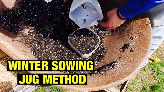 Winter sowing jug method