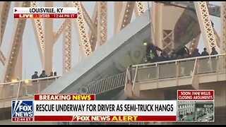 Heroes Rescue Truck Driver From Semitruck Hanging Over Bridge