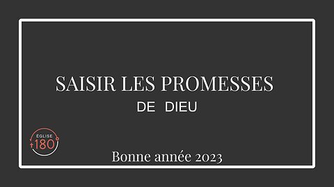 Saisir les promesses par la foi