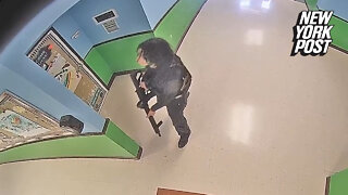 Chilling surveillance footage shows gunman in Uvalde school, police failing to respond