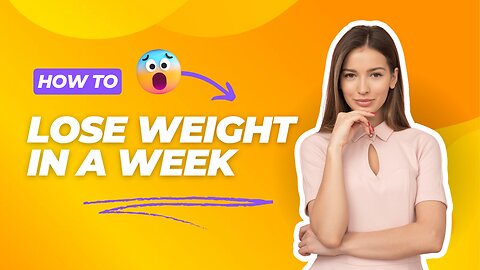How to lose weight in a week naturally | Health, Wealth & wow