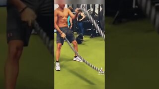 Battle ropes workout #shorts #battleropeworkout #battleropes #fitnessmotivation