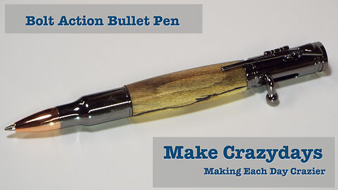 Spalted Maple Bolt Action Bullet Pen