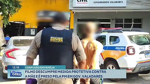 Confusão em Família: Filho Descumpre Medida Protetiva contra a Mãe e é Preso pela PM em GV.