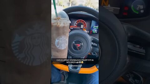 McLAREN CUPHOLDERS?!🥤😳#mclaren #starbucks #dallastx