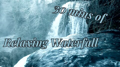 Relaxing 30 min Waterfall Video