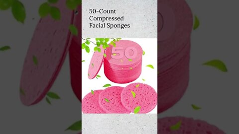 50 Count Compressed Facial Sponges #shorts