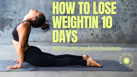 How To Lose Weight In 10 Days