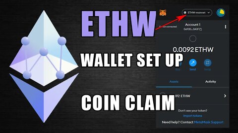 ETHW Is Here Wallet Set-Up And FREE Token Claim