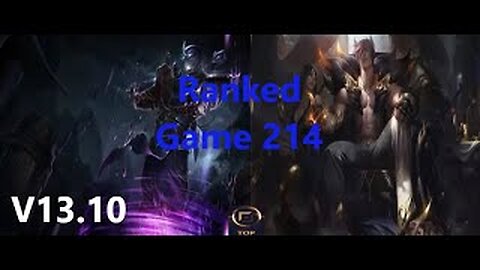 Ranked Game 214 Shen Vs Sett Top League Of Legends V13.10