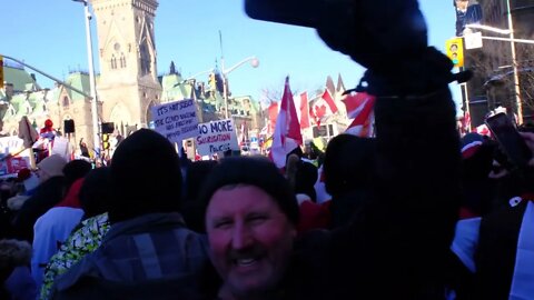 OTTAWA DOWNTOWN SPEECH. CONVOY.