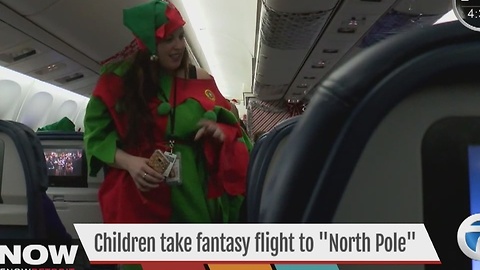 Children take fantasy flight to the "North Pole"