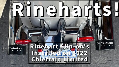 Rinehart's Installed on my 2022 Indian Chieftain Limited