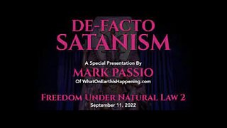 De-Facto Satanism by Mark Passio