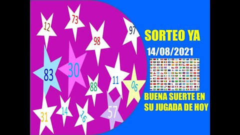 SORTEO YA NUMERO PROBABLE 14 AGOSTO 2021