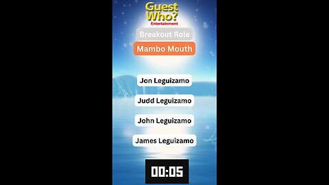 Guest This Actor #143 Like A Quick Quiz? | Mambo Mouth