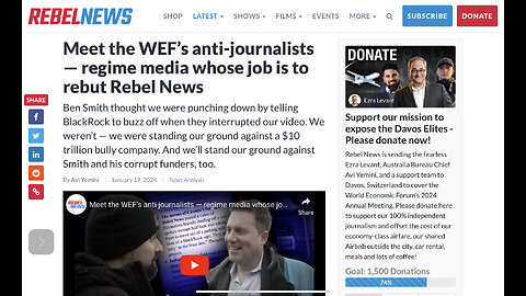 Meet the WEF’s anti-journalists — regime media whose job is to rebut Rebel News