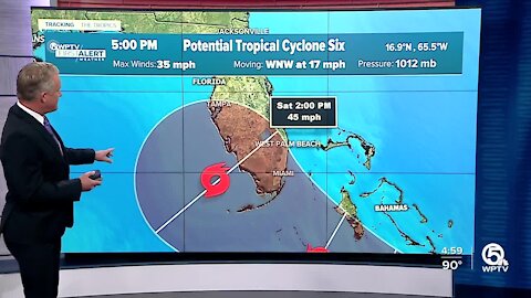 Tropical Storm Fred expected to form Tuesday