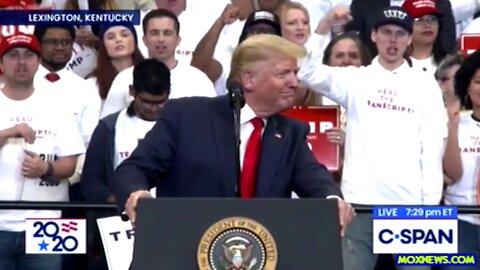 Rand Paul Joins President Trump On Stage At Lexington Kentucky Rally