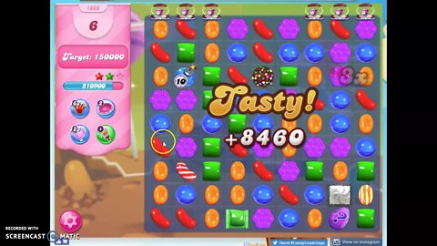 Candy Crush Level 1866 Audio Talkthrough, 3 Stars 0 Boosters