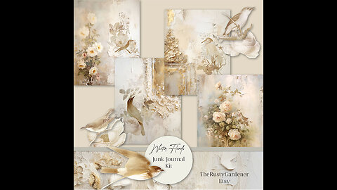 Downloadable Winter Floral Tall Skinny, Christmas, Winter Neutrals