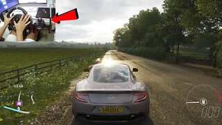 ASTON MARTIN VANTAGE Forza Horizon 4 gameplay Logitech g29