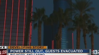 Rio hotel-casino tower evacuated, power out