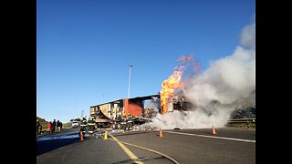 Watch: Truck set alight in Soweto service delivery protest