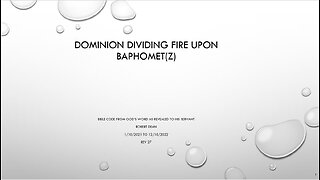 Dominion Bible Code v27