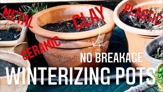 HOW TO STORE PLANT POTS FOR THE WINTER ❄️ CERAMIC, CLAY, PLASTIC & METAL | Gardening in Canada 🇨🇦