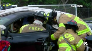 Martin County school hosts mock crash to warn students of drunk driving