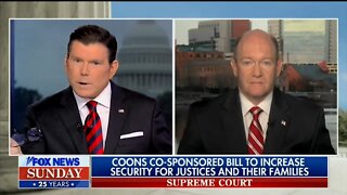 Dem Sen Coons Won't Say If Those Illegally Protesting Justices Homes Should Be Arrested