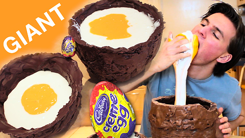 This Dude Made A 22 Pound Creme Egg And Our Stomachs Are Growling