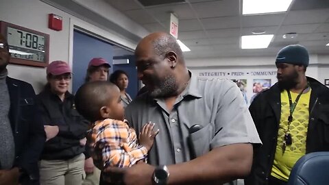 Watch this postal worker's emotional reunion with a 2-year-old he found alone on I-95